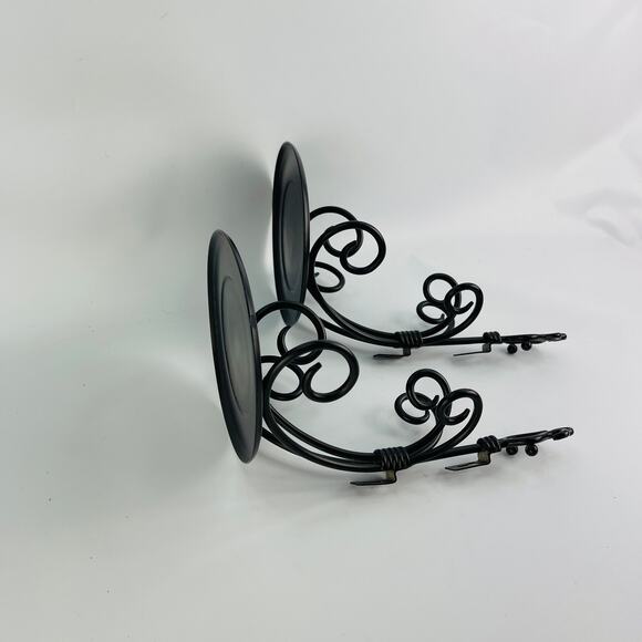 Party Lite Wall Sconces and Round Branch Leaf Wall Decor - Picture 5 of 7